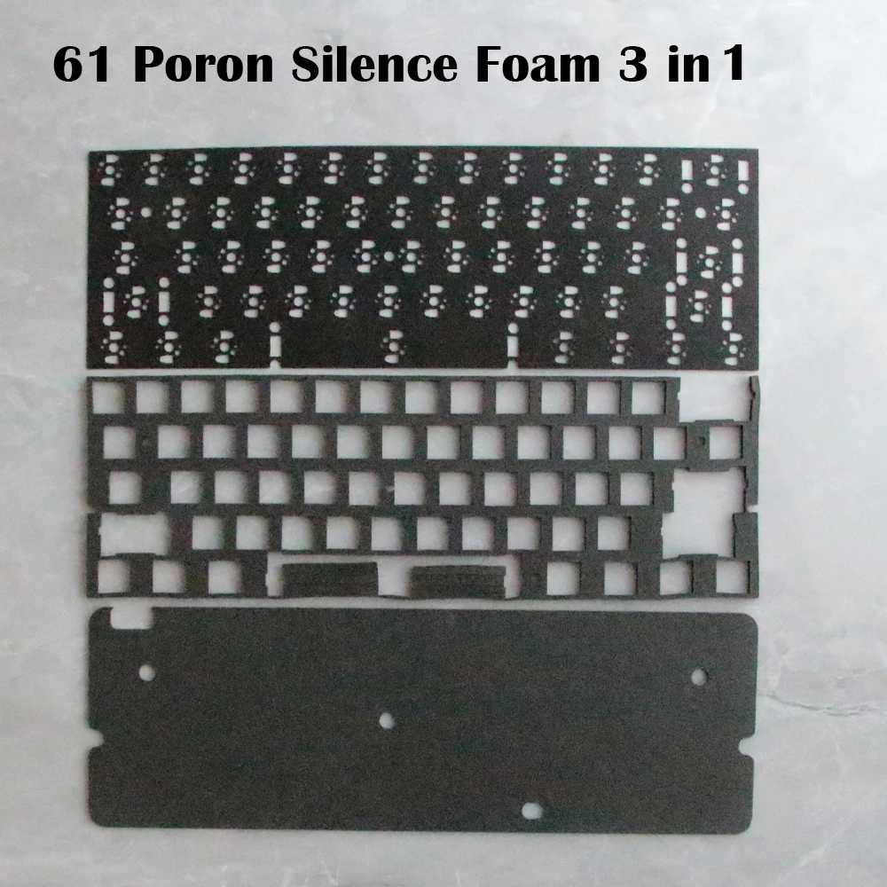 GH60 Mechanical Keyboard 61 ANSI Layout POM Plate 3 in 1 Silence Foam Full Inner Kit optional