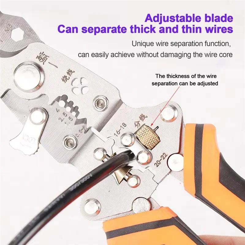 

ABUG-Electrician Pliers Foldable Portable Electric Wire Stripper Hand Tool Cutter Multifunctional Electrical Pliers