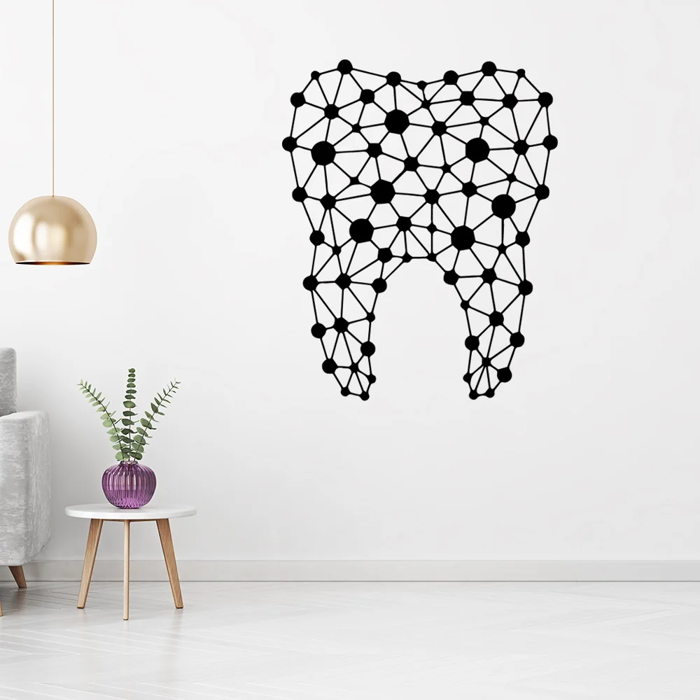 Protect Your Teeth Wall Sticker PVC Wall Art Stickers Modern Fashion Wallsticker for Kids Rooms Home Decor Art Decor Wallpaper