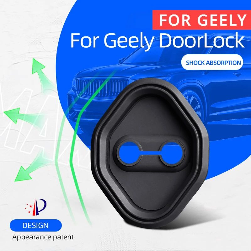 4pcs Car Door Lock Cover Case Protection for Geely Binray Vison SUV Vison X3 X4 Monjaro L EX3 Boyue L Galaxy L7 Protective Cover