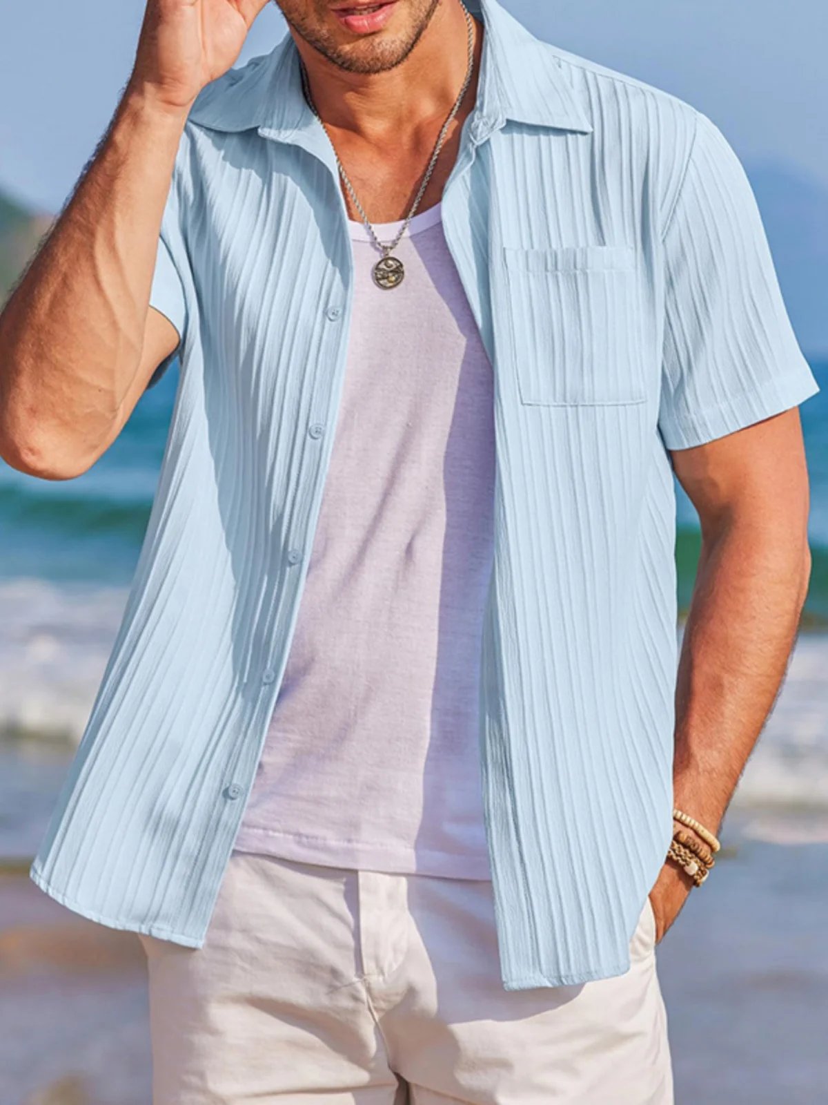 

Летняя мужская повседневная футболка однотонная свободного кроя из дышащего тонкого материала, комфортная, свободного покроя