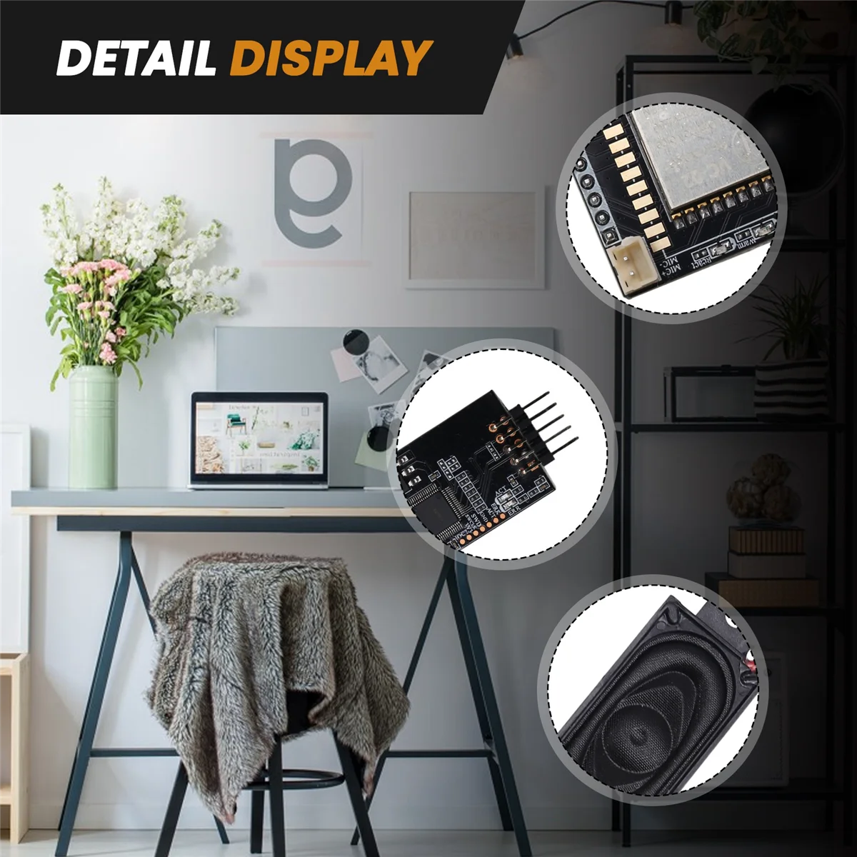 A07I -02-Kit AI Intelligent Offline Voice Module Development Board met seriële foutopsporingsondersteuning