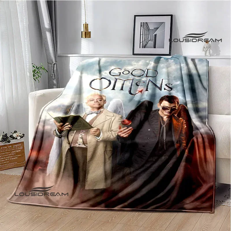 Couverture imprimée de film pour bons présages, pour enfants, chaude, en flanelle, douce et confortable, pour voyage à domicile, couverture de lit, cadeau d'anniversaire