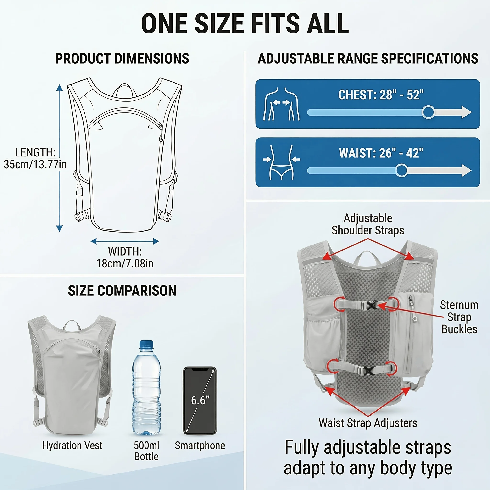 Effenkleurige, ademende, licht - Running Gear Vest recensie en prijs