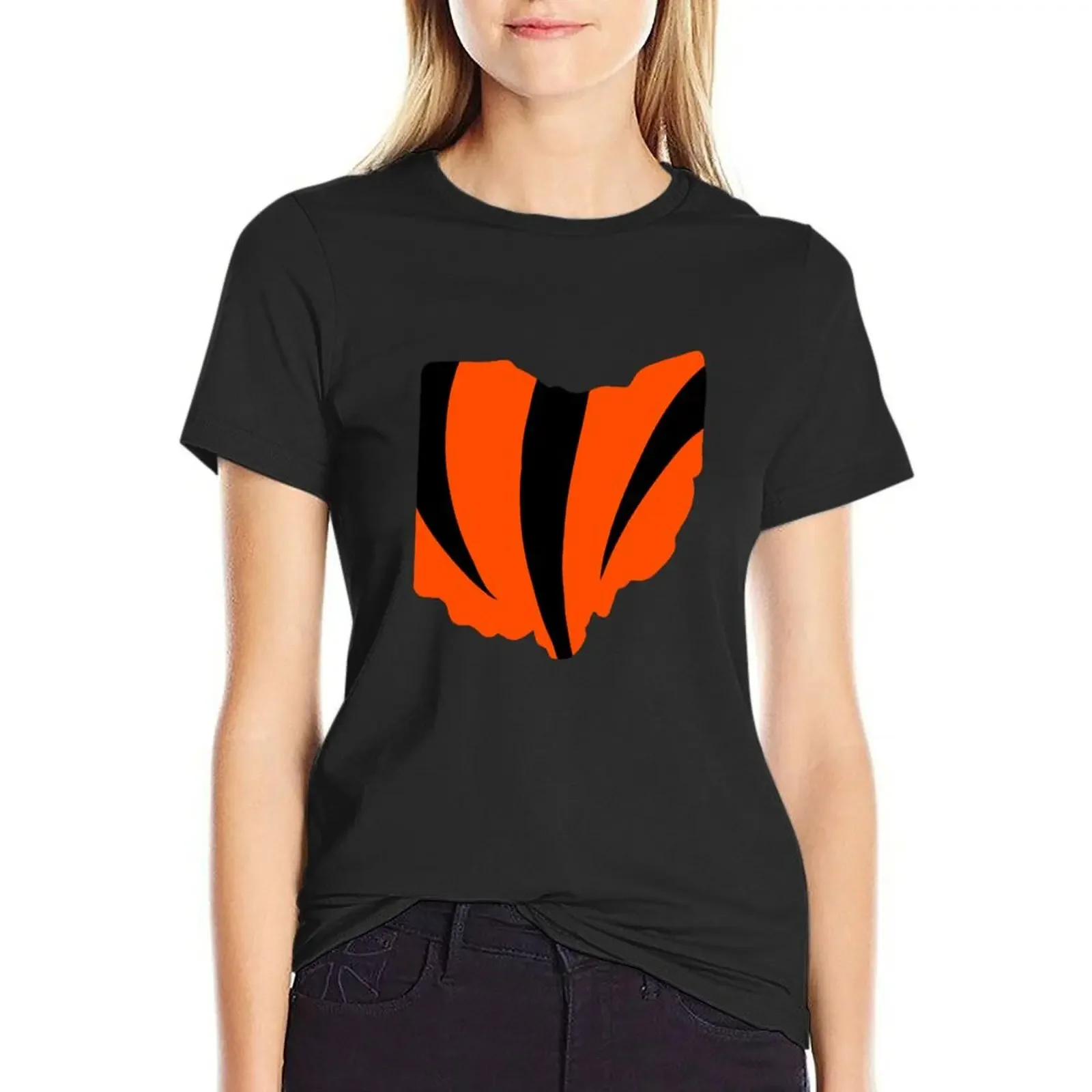 

Bengals Ohio T-Shirt female sublime kawaii clothes korean fashion t-shirt dress for Women long