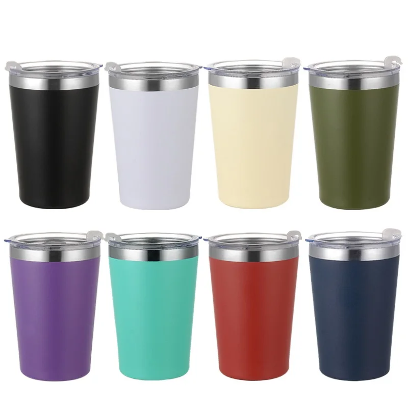 Steel Double Wall Coffee Mug 12oz Nice Water Tea Milk Mug 350ml Insulated Office Vacuum Flask