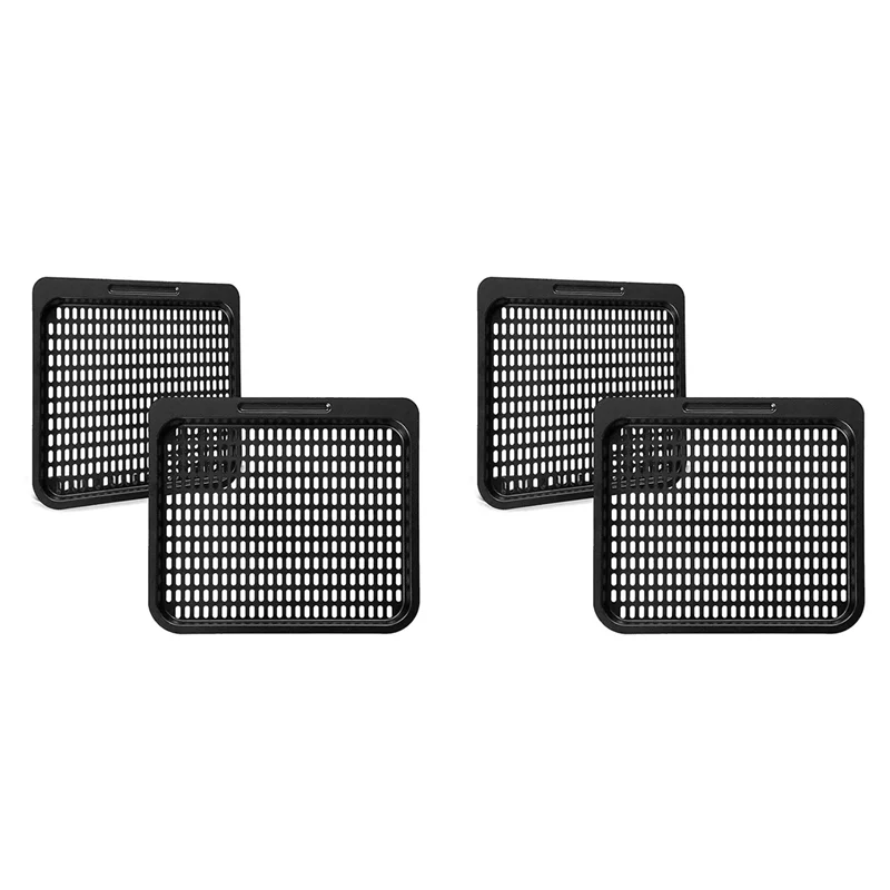 

A01V-4PCS Замена поддона для приготовления пищи, сетчатая стойка для приготовления пищи 10 QT, аксессуары для фритюрницы, духовка для фритюрницы, можно мыть в посудомоечной машине (10 QT)