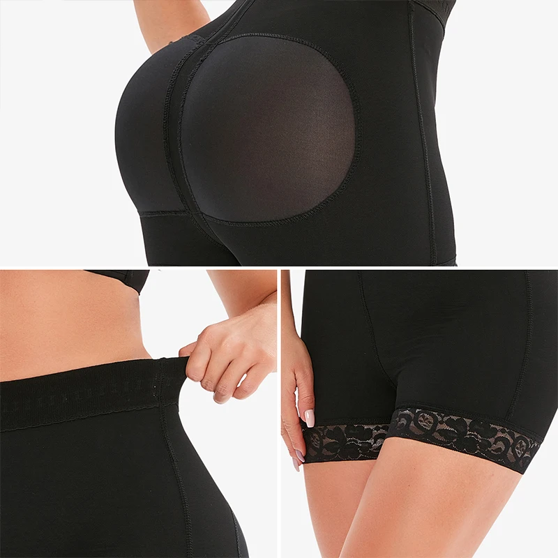 Mid Waist Butt Lifting Panties Bbl Shorts Shapewear Curvy Faja Underwear Tummy Control Body Shaper Hip Enhancer Slimming Corset