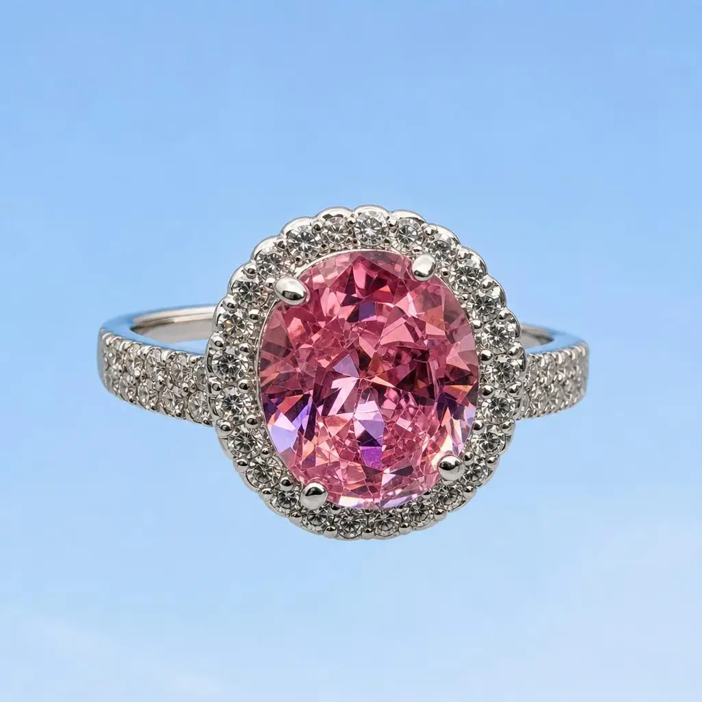 Elegant adjustable geometric ring featuring vibrant red pink white purple yellow zircon stones set in modern Korean-inspired des