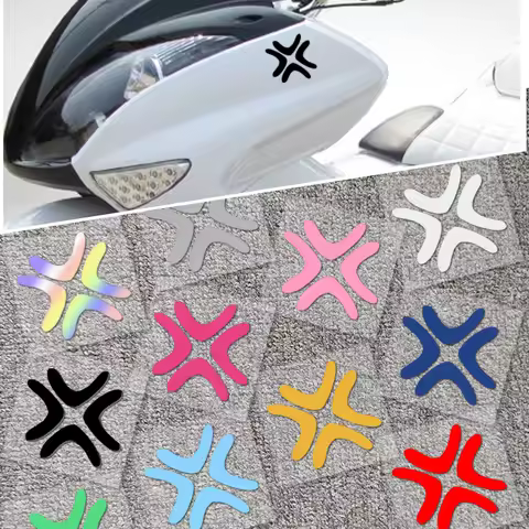 motorcycle Body Decoration Stickers Car Stickers Universal Funny Creative Decals Angry Emotions Graffiti Helmet Trim