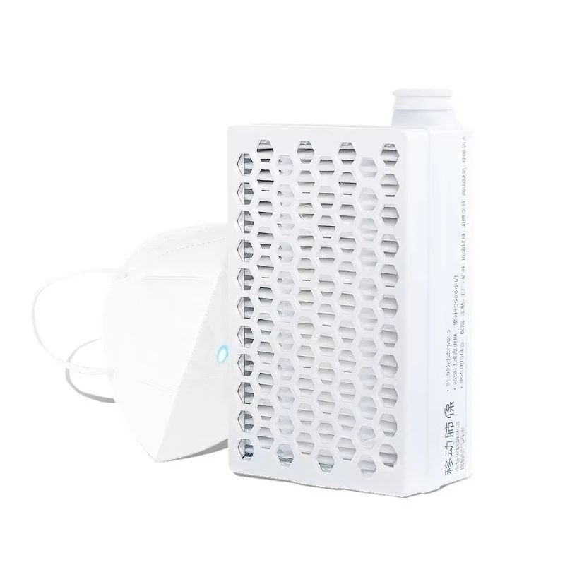 Rechargeable Wearable Air Purifier System with H13 HEPA Filter Effectively Filters PM2.5 Pollen Bacteria