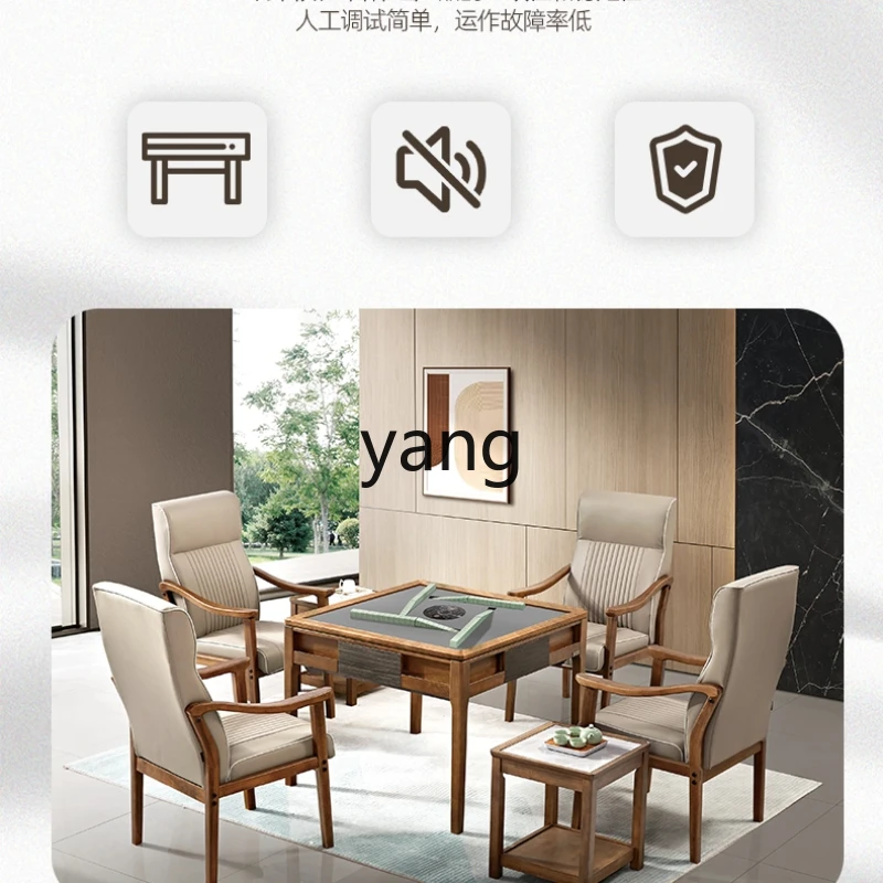 

LH automatic mahjong machine roller coaster household dining table dual-purpose push-free card machine