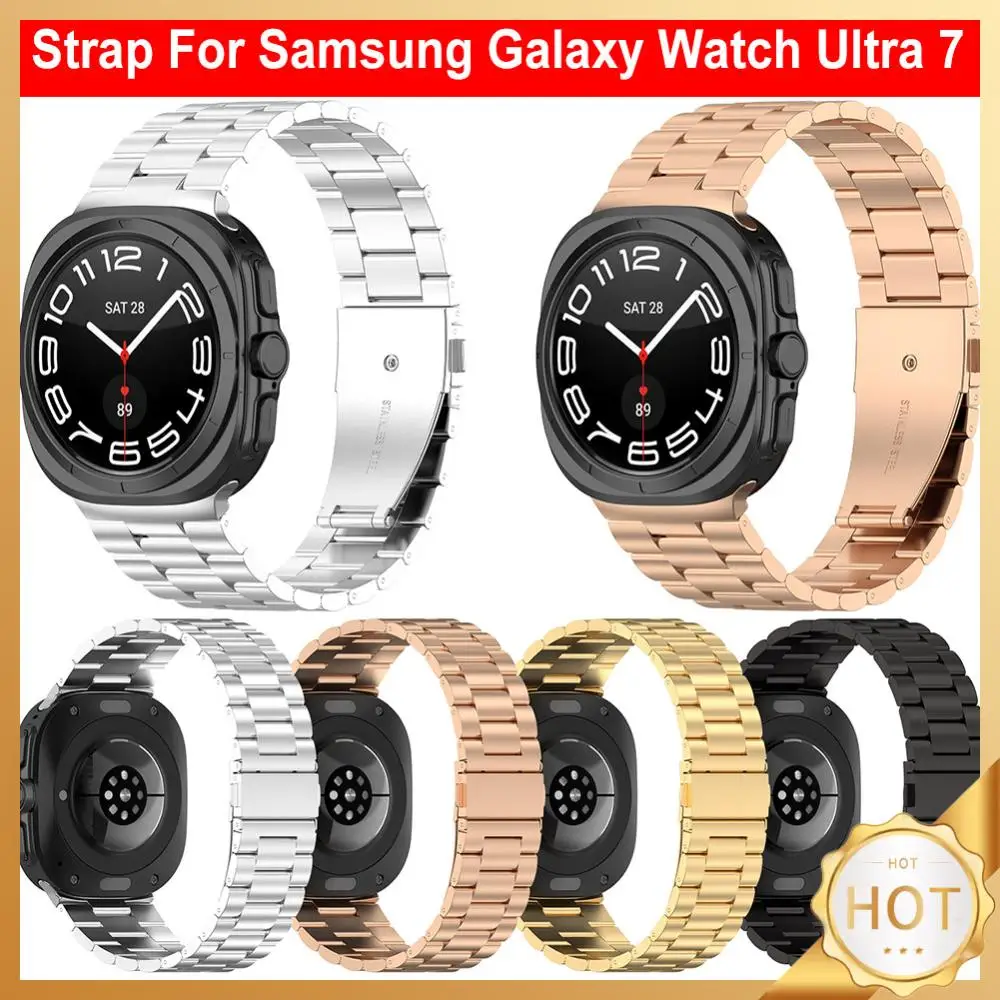 

Ремешок из нержавеющей стали для Samsung Galaxy Watch 7 Ultra, сменный Браслет для наручных часов, 47 мм