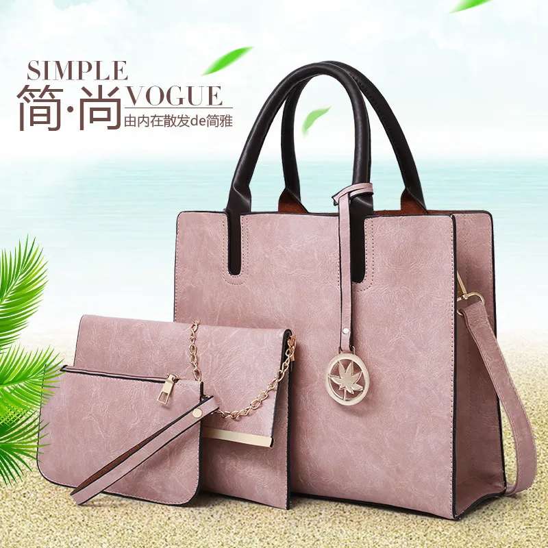 Large capacity women's bag 2024 new mother and child bag European and American large bag multi piece set shoulder bag bags