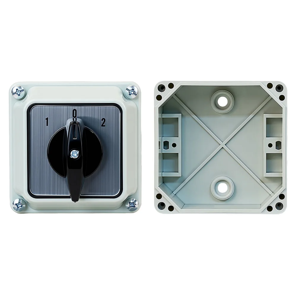 SZW26-20/D101.1B Rotary Switch Waterproof IP65 3 Gear 1 Section Changeover Switch 660V 20A For Industrial Electrical Equipment