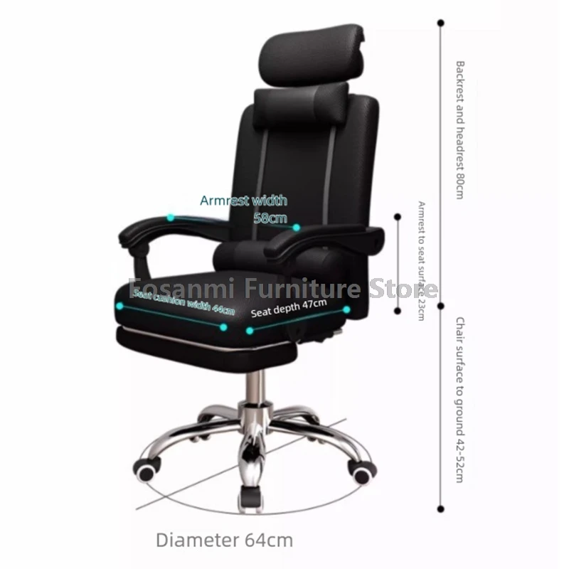 كرسي مكتب مريح قابل للتنفس، كرسي كمبيوتر للكتابة على الألعاب مع مسند للرأس، كراسي مكتب دوارة قابلة للتعديل للمنزل