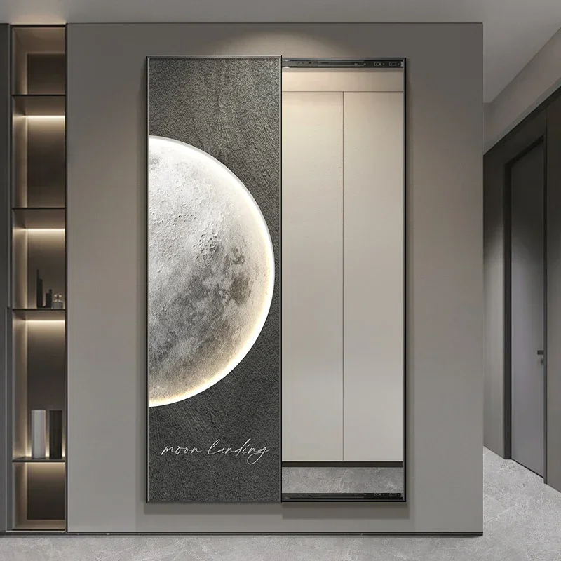#Room Decor Modern Simple Hidden Dressing Mirror Decorative Painting Originality Room Decoration Poster Wall Art Home Decoration