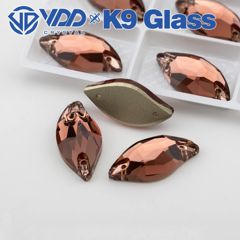 VDD S111 Wein AAAAA Top-Qualität K9 Glas aufnähbare Strasssteine, Kristall-Nähsteine mit flacher Rückseite für Kleidung, Hochzeitskleid – Detail 5