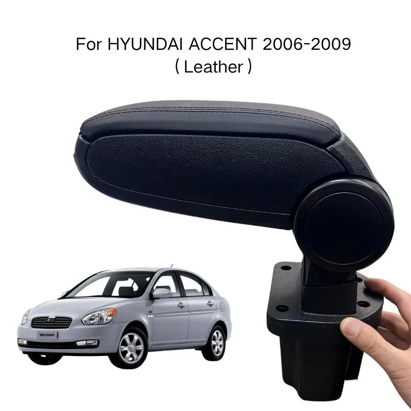 

Armrest For HYUNDAI ACCENT 2006-2009 Leather Custom Fit Center Console Storage Box Vehicle Accessories Comfortable Driving