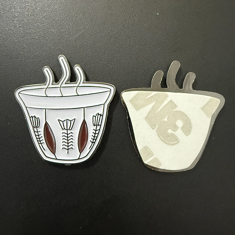 كأس الهاتف المحمول 3M ملصق شارة معدنية دبوس دبابيس دبابيس