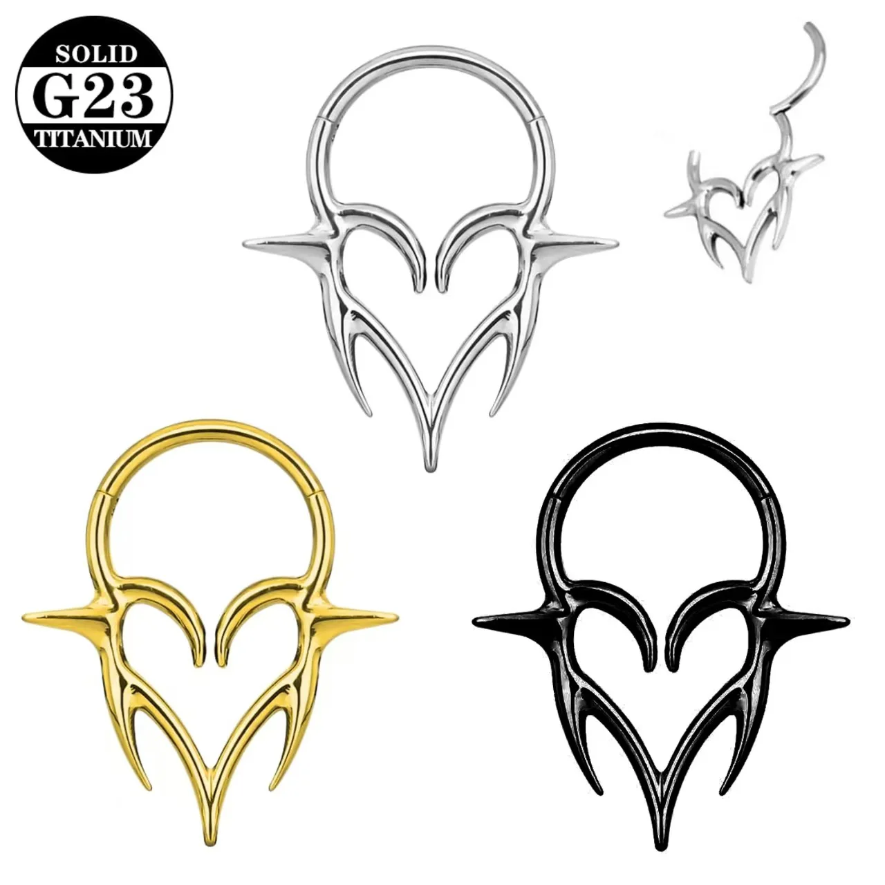 

1Pcs ASTM F-136 Titanium Nose Ring — A Stylish Choice for Modern Body Piercing Enthusiasts