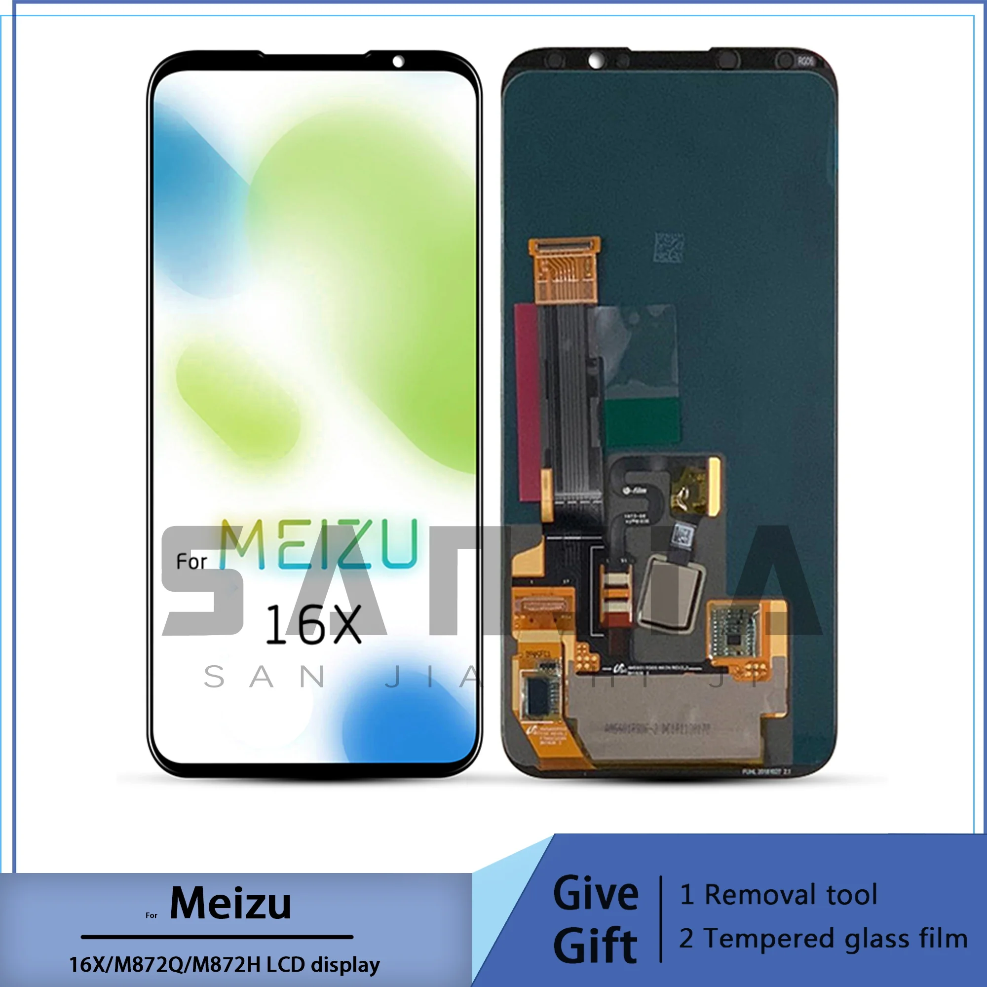 For meizu lcd amoled screen, 6.0 inch, 16x, 16x, for meizu 16x, m872q, m872h, amoled display