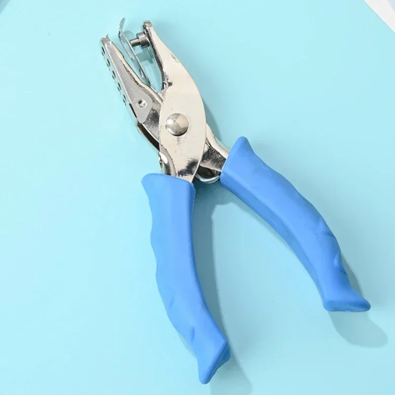 1Pc Single-Hole Metal Paper Punch, Round Circle Puncher with Non-Slip Grip Handle, for Scrapbooking and DIY Craft Projects