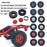 4WD 6WD Tire Clamp Wheels For WPL 1/16 MN 1/12 JJRC Feiyu Accessories Upgrade Parts Rc Model Crawler Car Truck  BUGGY