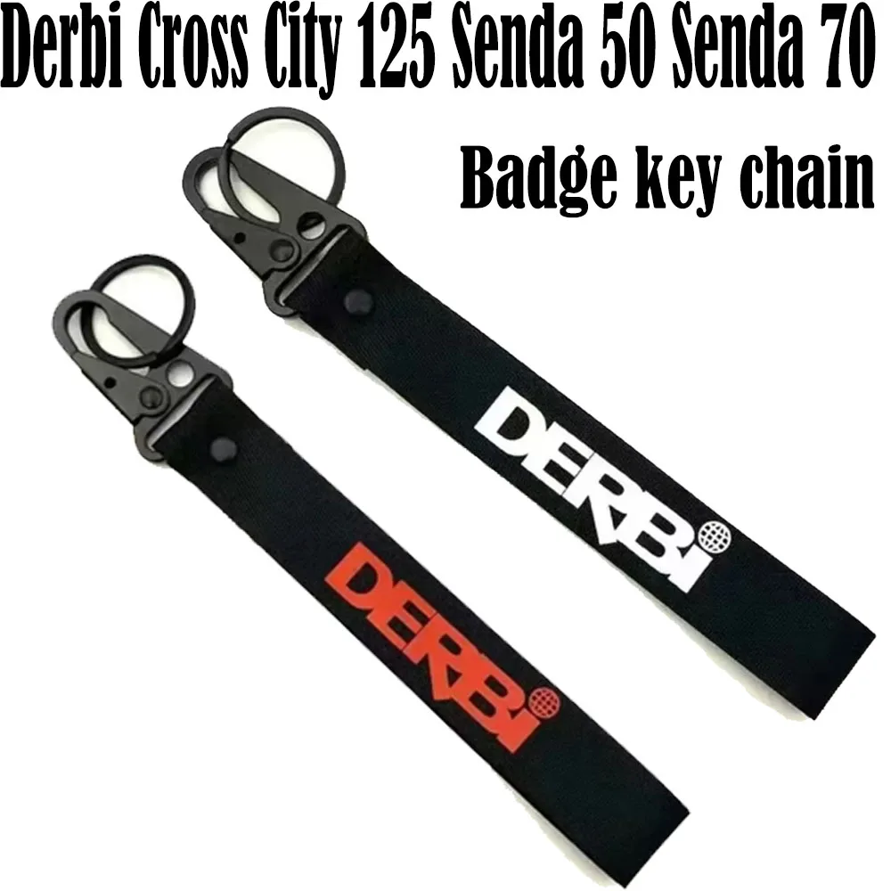 For Derbi Cross City 125 Senda 50 Senda 70 Motorcycle Badge Keyring Key Holder Chain Collection Keychain New