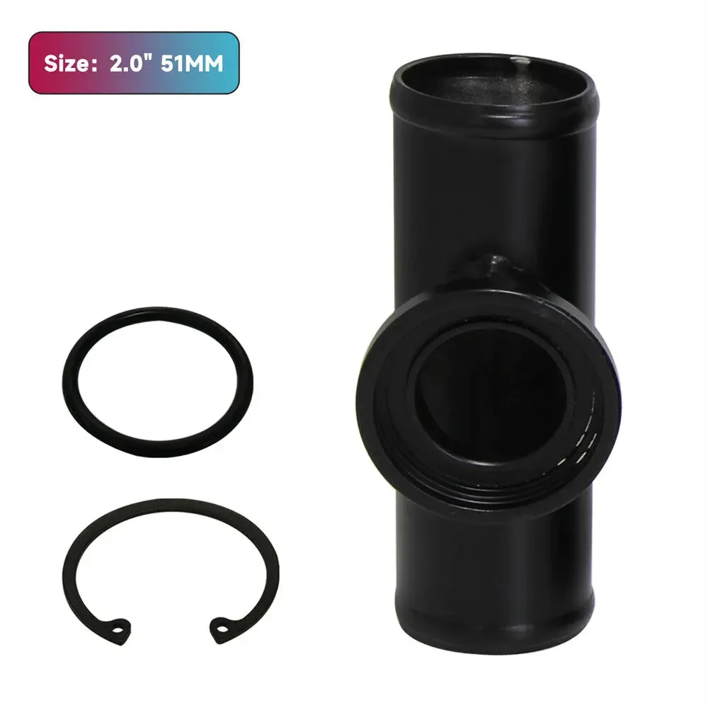 Pasuje do zaworu wydmuchowego HKS SSQV SQV BOV Aluminiowy zawór wydmuchowy 51 mm 76 mm Czarny 2" 3" Adapter kołnierzowy Rura rurowa — zdjęcie 4
