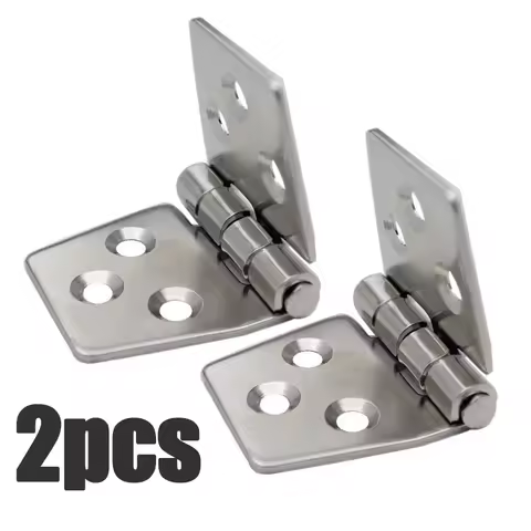 2pcs Boat Hinge 316 Stainless Steel Strap Door/Window/Cabinet/Deck Flush Mount For Marine Yacht RV Camper Marine Accessories
