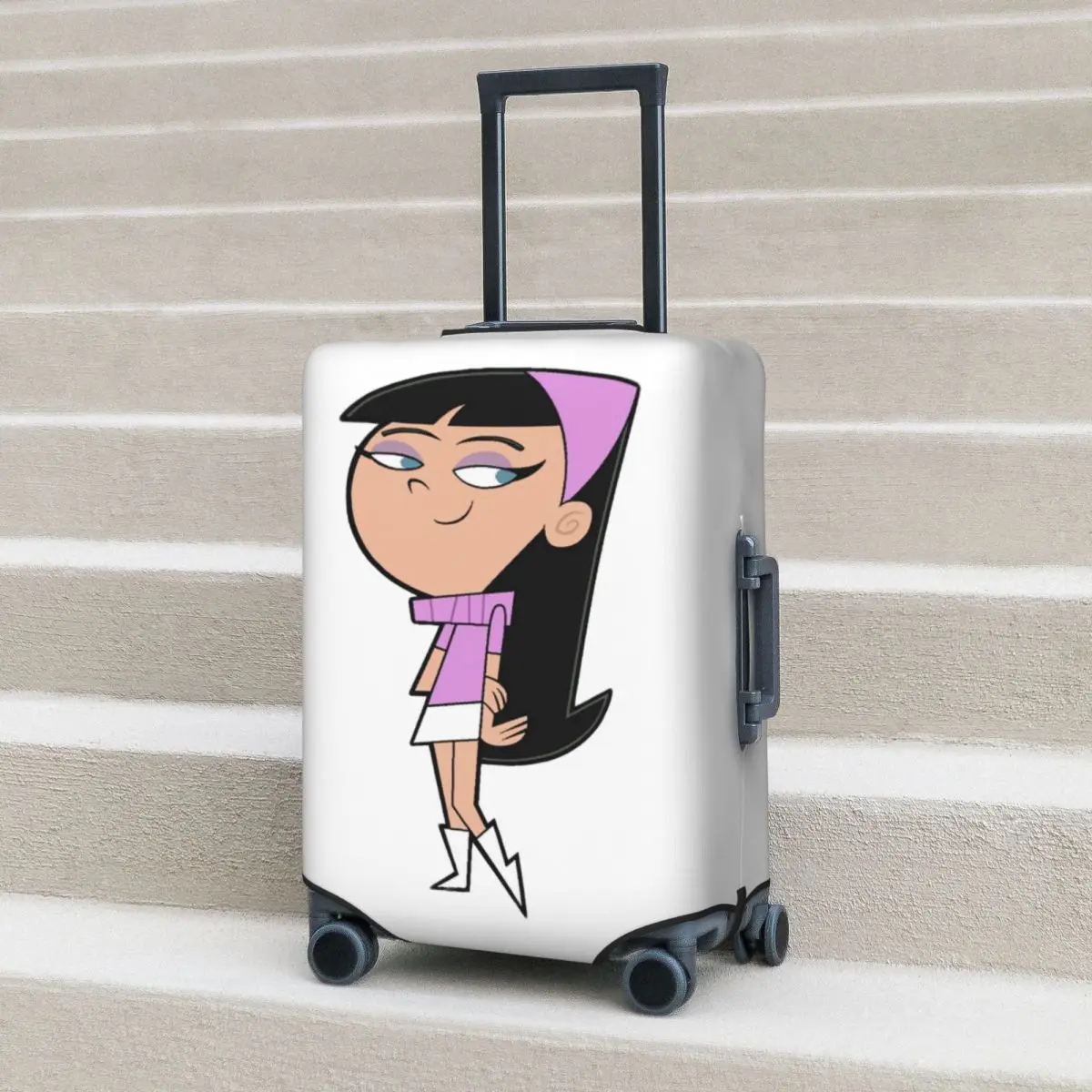 

Fairly Oddparents Cosmo Suitcase Cover Protection Elastic Travel Luggage Protector Covers for 18-32 Inch