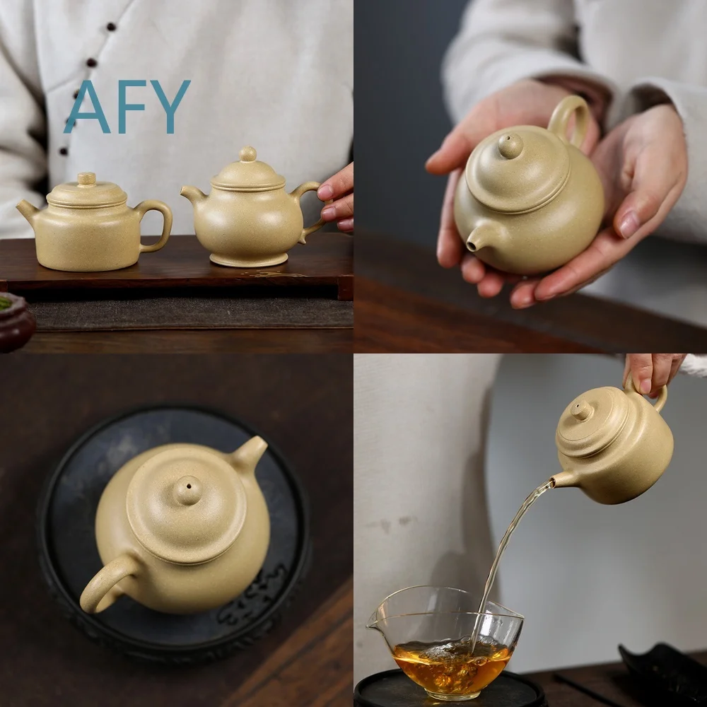 Handmade Yixing Zisha Teapot for Pu Erh Green Tea Brewing Single Cup Gongfu Tea Set Home Use for Zisha Pottery Crafted from
