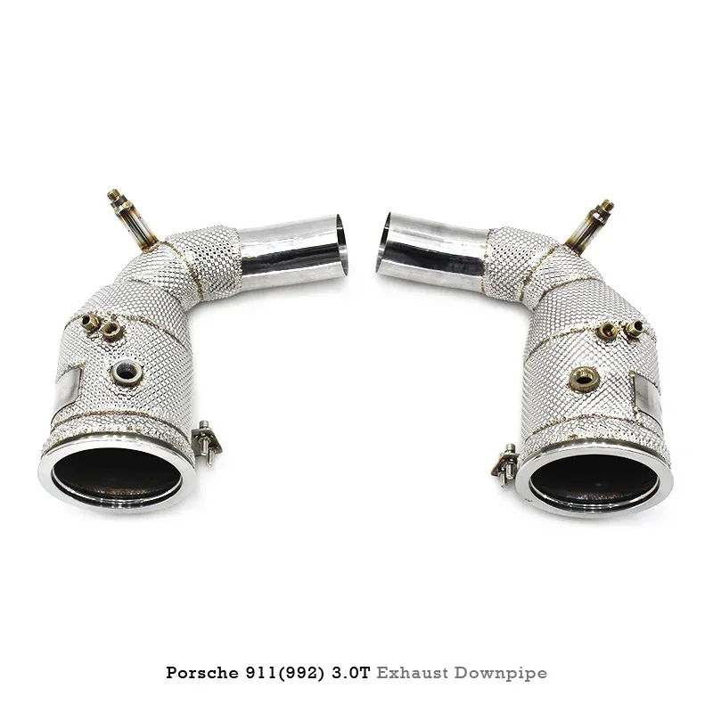 Special Downpipe Exchend Manifold for Porsche 911, 992, 3.0T Headers, Tube with Catalytic Converter