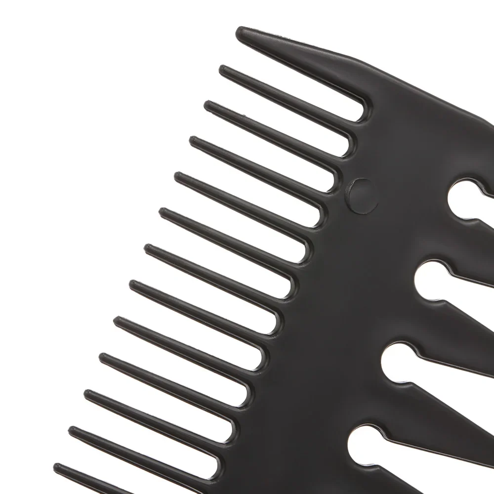 Drei-in-Eins-Plastikkamm mit breiten Zähnen zum Exfolieren, antistatisches Haarstyling-Werkzeug für Männer, speziell für Echthaarperücken. – Detail 10