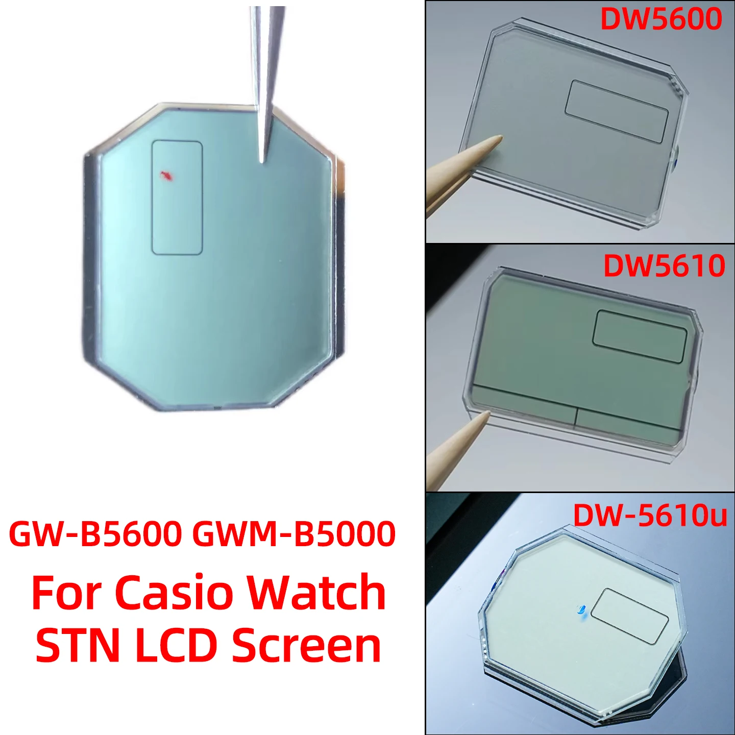 

Запчасти для модернизации STN LCD-экрана для Casio G-Shock DW5600 GWB5600 GW-B5000 GWM5610, комплект для модификации, замена дисплея с высокой контрастностью