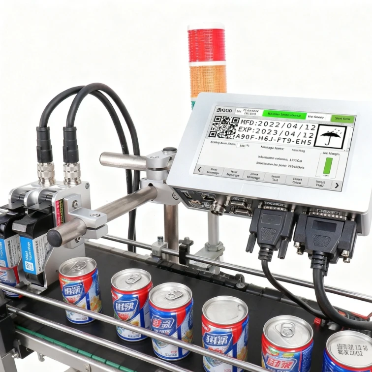 DOCOD Multi Language Online Thermal Inkjet Coding Printer OEM/ODM T210E TIJ Barcode Printing Machine for Plastic Packaging