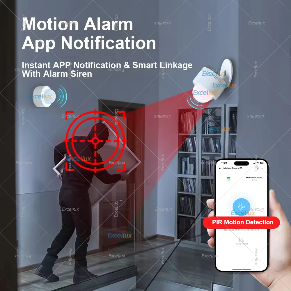 Zigbee 3.0 Mini PIR Motion Sensor Infrared Detector Home Security Smart Scene Linkage Works With EWeLink App Gateway Alexa Alice