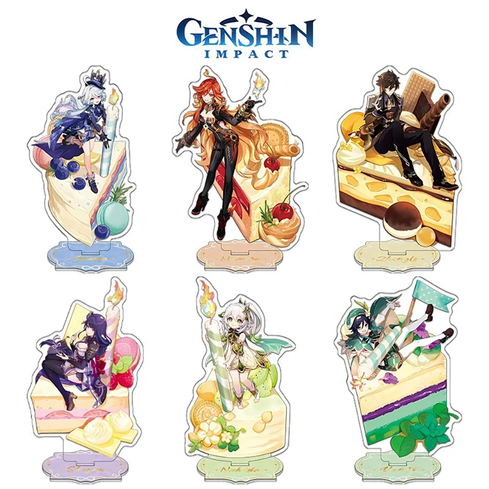 Animation Genshin Impact The Fourth Anniversary character Stand Board Beelzebul Nahida Collect Toys Girls Holiday Gift Box - Image 6