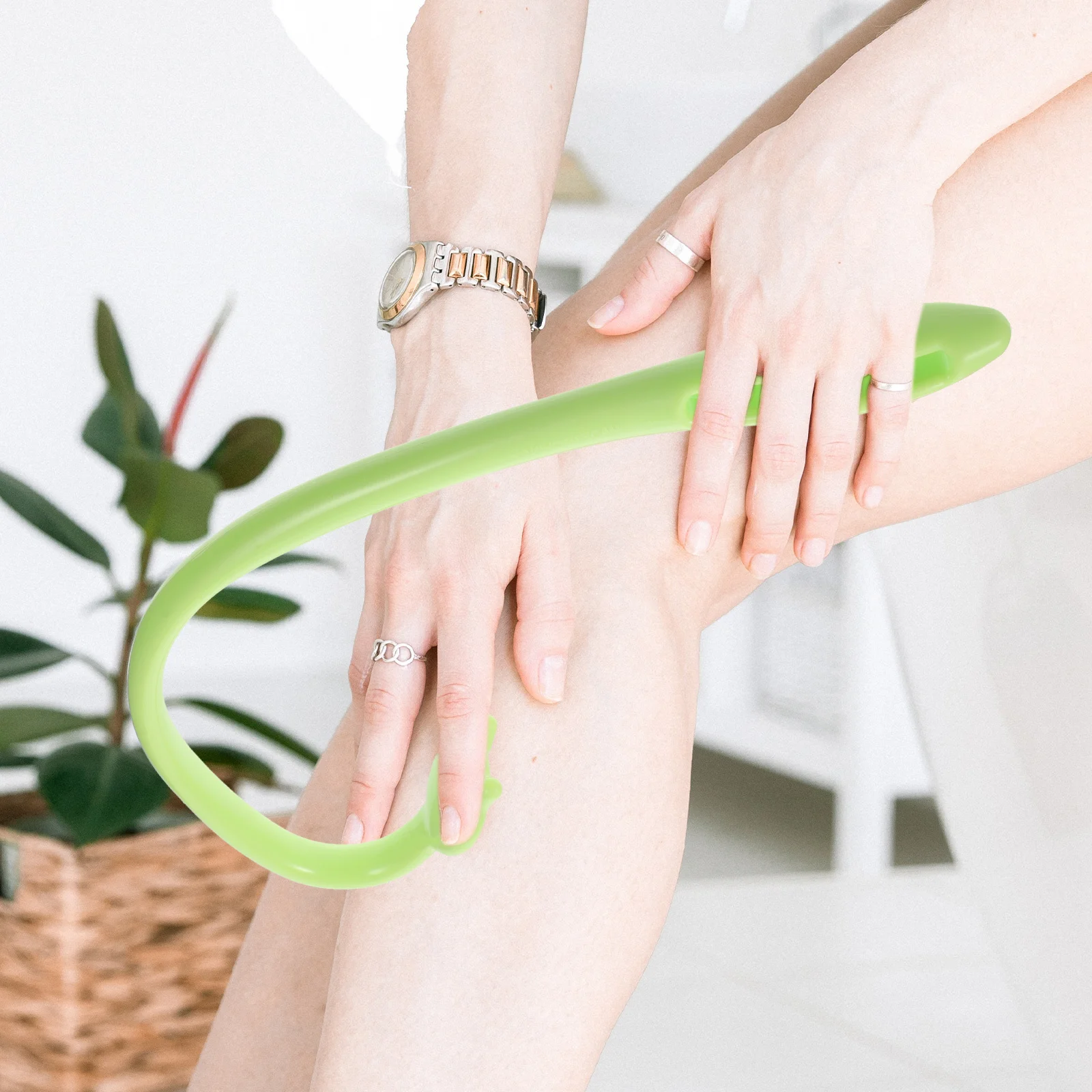 

2 шт. массажный крючок, эргономичная пластиковая массажная палочка для снятия усталости и кровообращения, многофункциональные терапевтические палочки