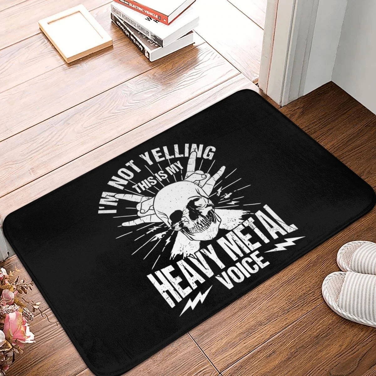 Heavy Metal Rock Music Bath Non-Slip Carpet This Is My Heavy Metal Voice Bedroom Mat Entrance Door Doormat Floor Decoration Rug