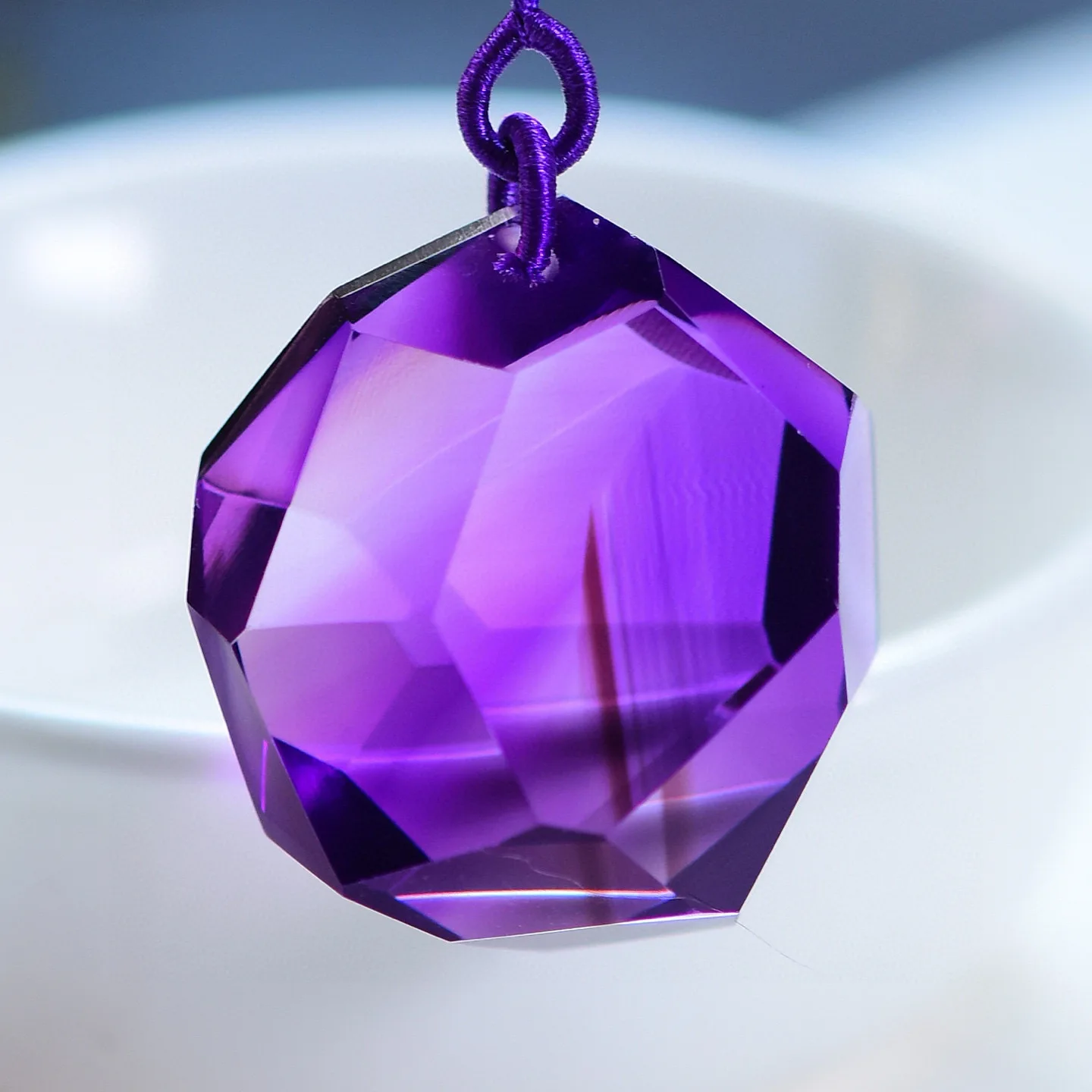 

Natural Purple Amethyst Quartz Pendant Necklace 28*26*16mm Amethyst Jewelry Beads Women Men Necklace Brazil AAAAAA