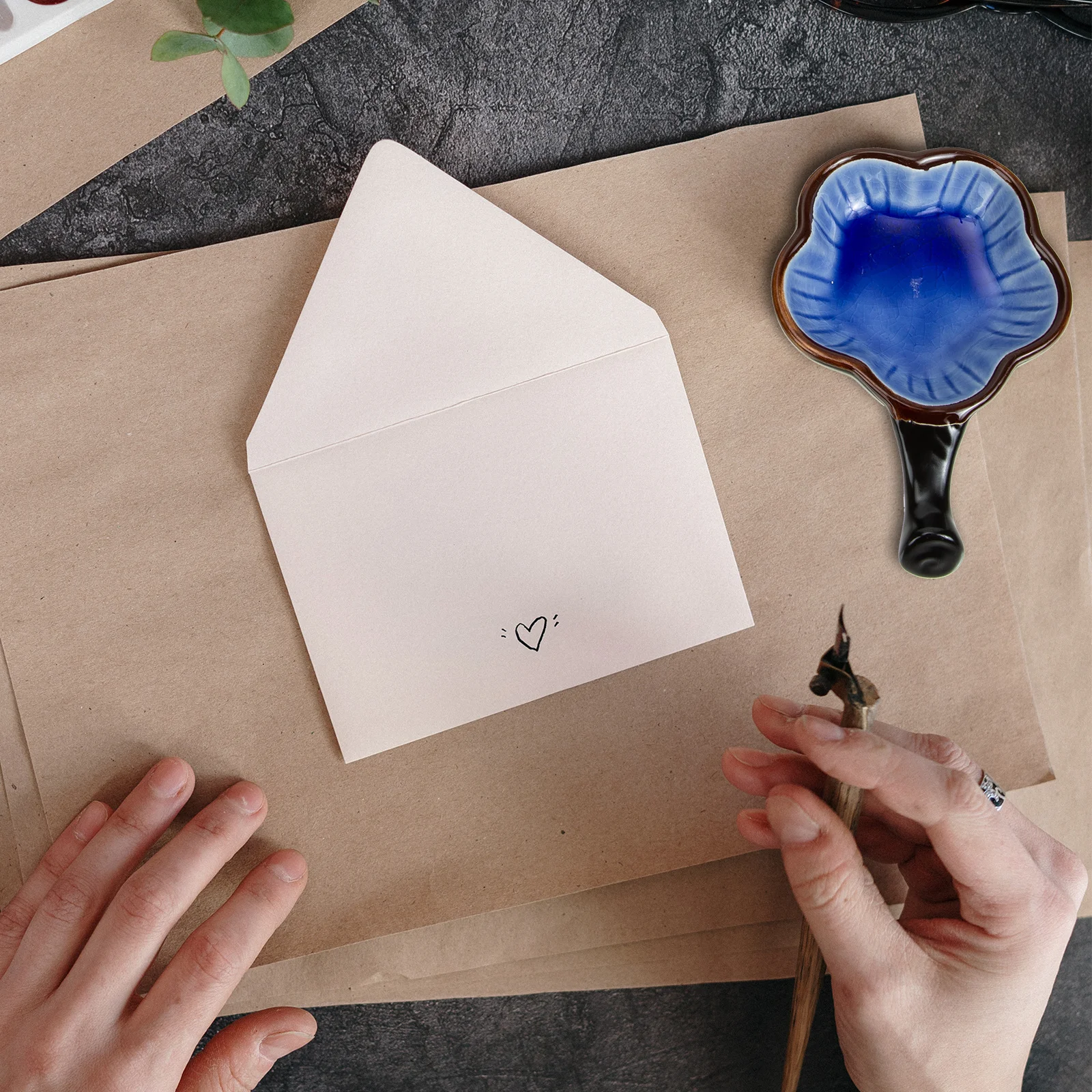 

6Pcs Ceramic Ink Dish Multifunctional Brush Washer Pen Holder for Calligraphy Sumi Painting Ceramic Ink Dish Calligraphy Tool