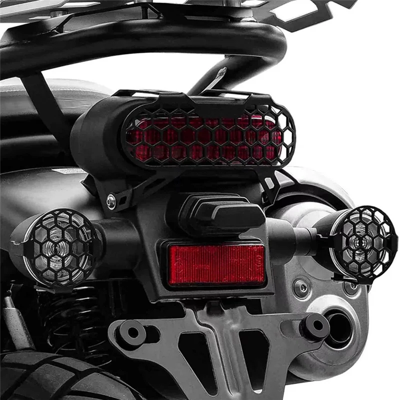 

For Honda CL500 2023-2025 Motorcycle LED Auxiliary Light Cover Protection Turn Signal Taillight Guard Grille Lamp
