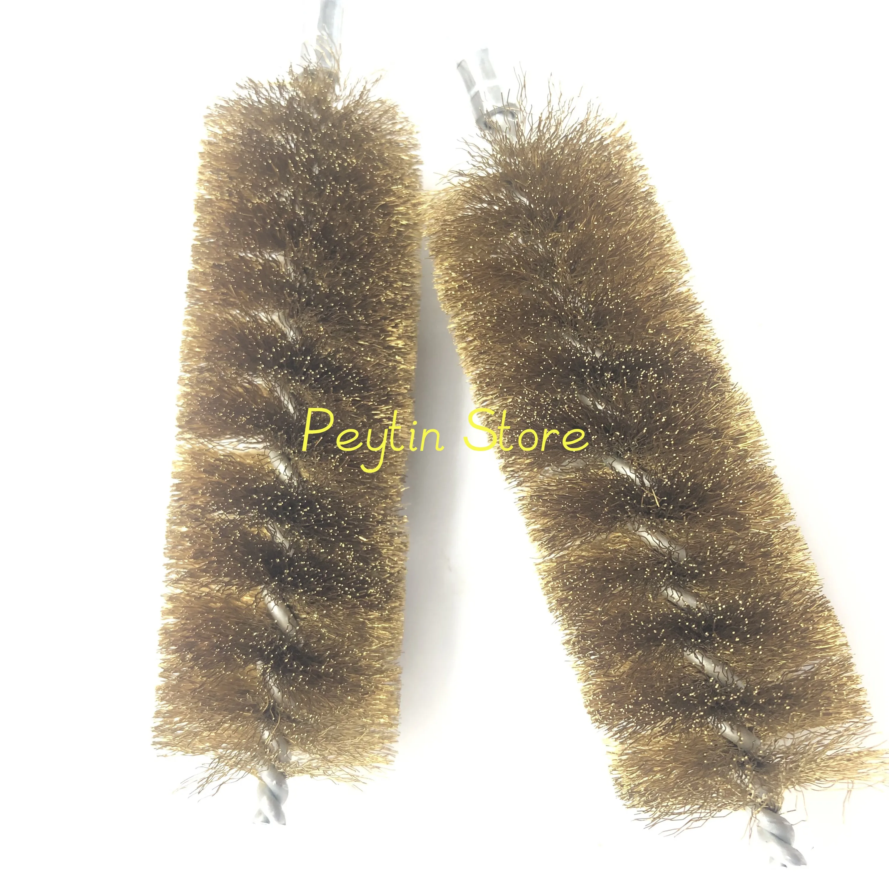 2Pcs 15/18/20/25/30/35/40/45/50/60mm Brush Dia Flourish Brass Wire Pipe Tube Cleaning Chimney Brushs