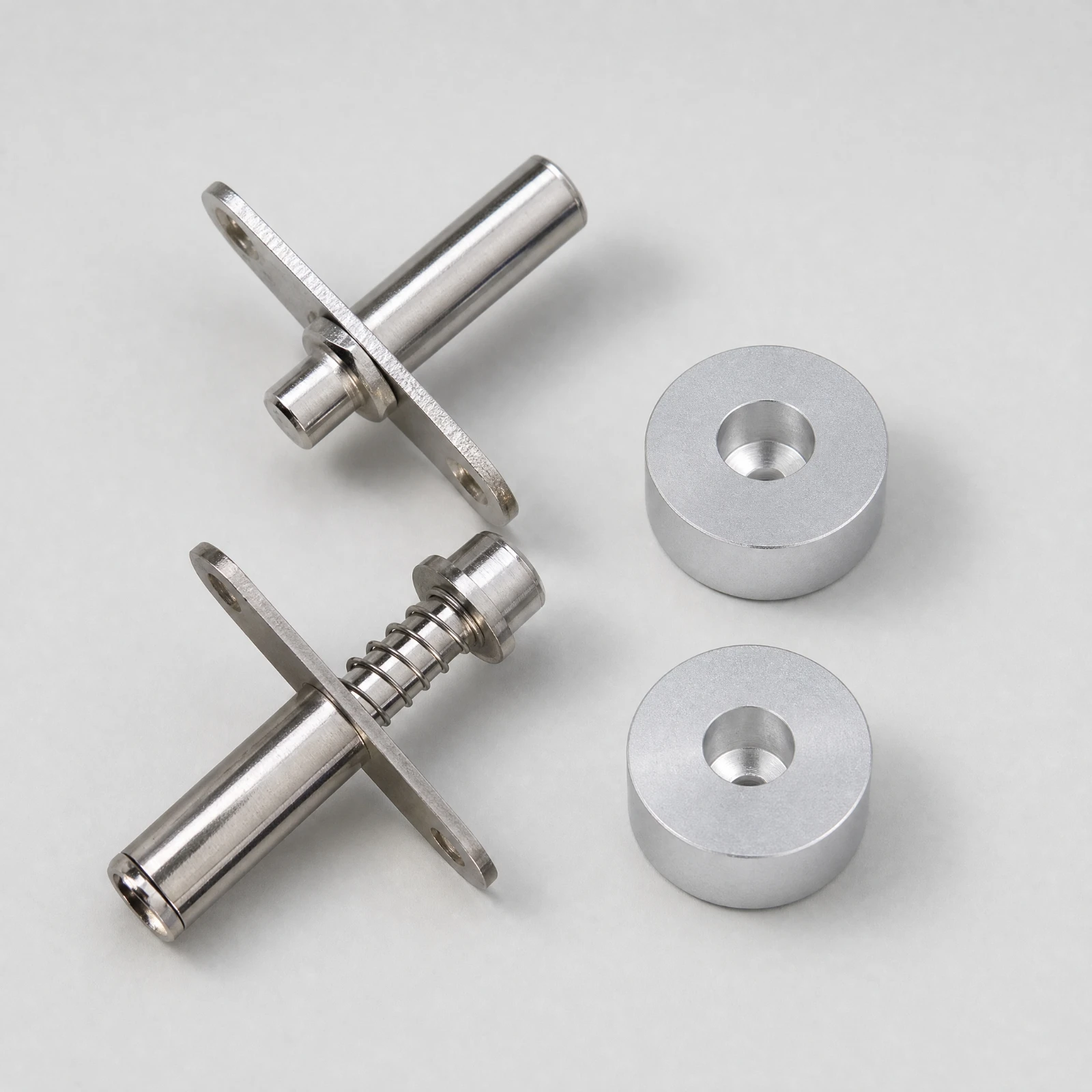 Rotating Pivot Hardware Set for Wood Partition Screen with Mounting Plates Smooth Rotation Low Profile Design