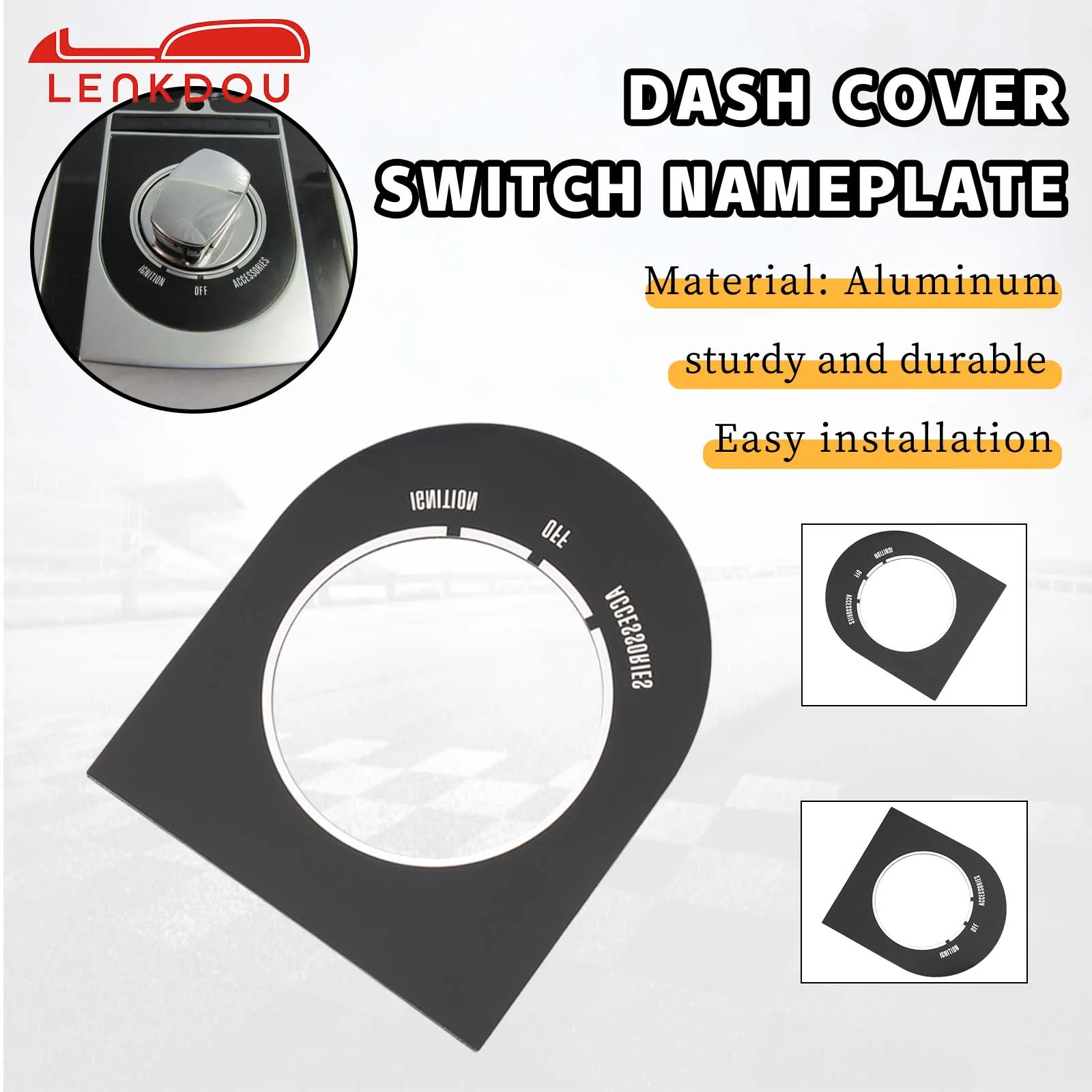 Motorcycle Dash Cover Switch Nameplate 71302-93A Fits For Harley Softail FXST FLST 1996-2017 Dyna Wide Glide FXDWG 1993-2003