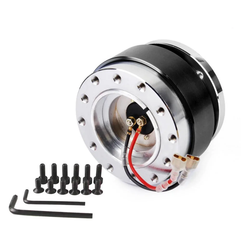 Universele Racing Stuurwiel 6-gaats aluminium auto Quick Release Stuurwiel Snap Off Hub Adapter Boss Kit Auto-accessoires