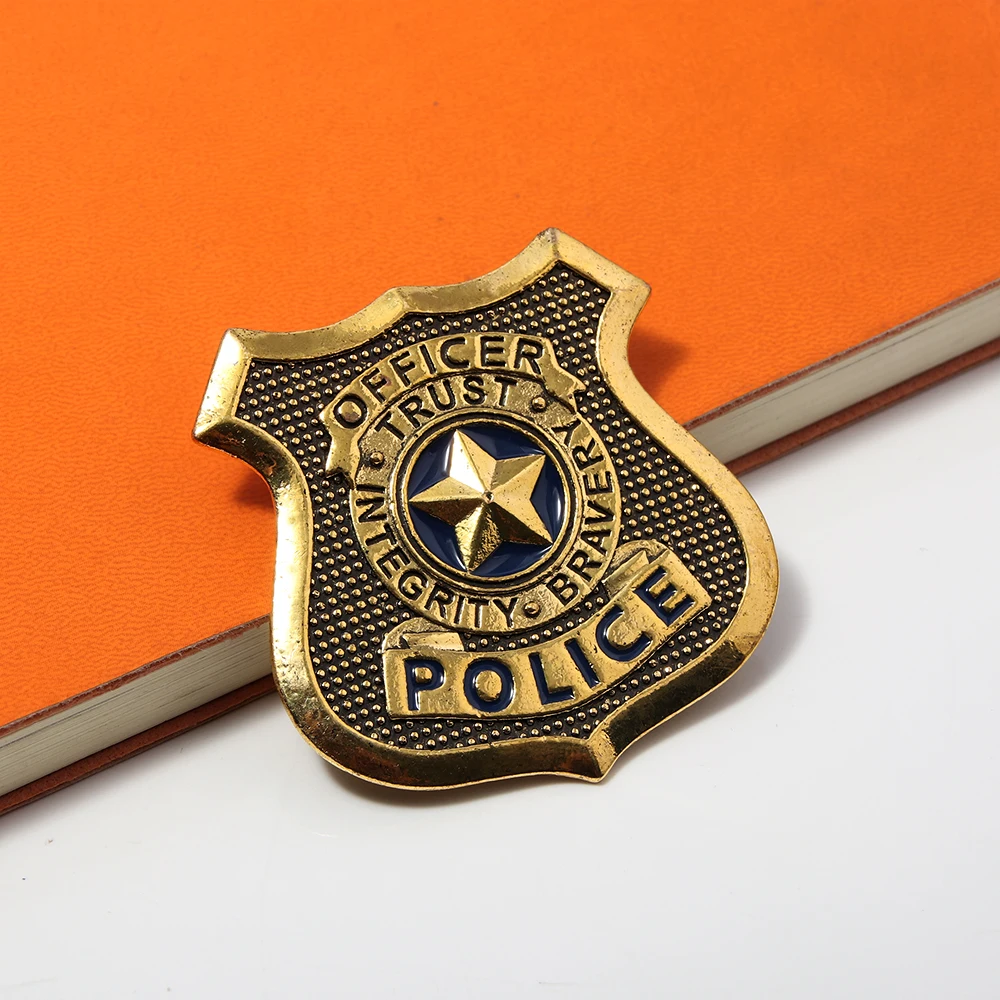 Cartoon Metal Badge Brooch Judy Hopps Police Pin for Women Men Lapel Pin Jewelry image 2