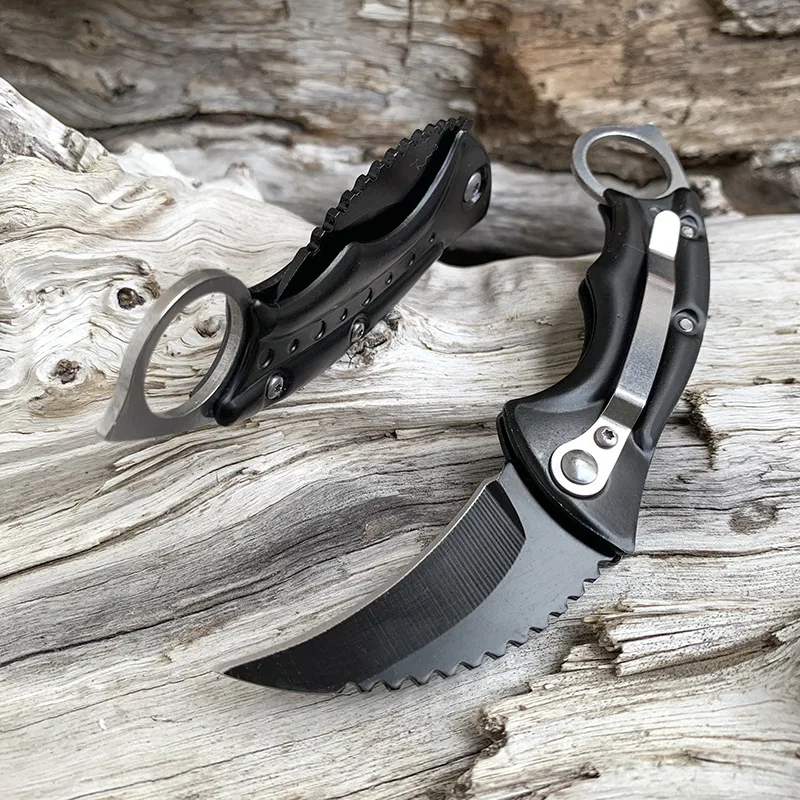 Nóż Karambit taktyczna nóż Karambit składany kieszeń i składany nóż ostry tygrys pazur noże najlepsze do polowania na kemping EDC